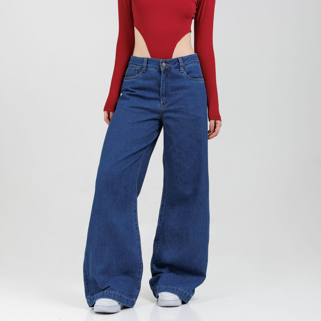 Jean Wide Leg  Ax-3071 Rigido