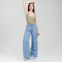 Jean Wide Leg  Ax-3077 Rigido