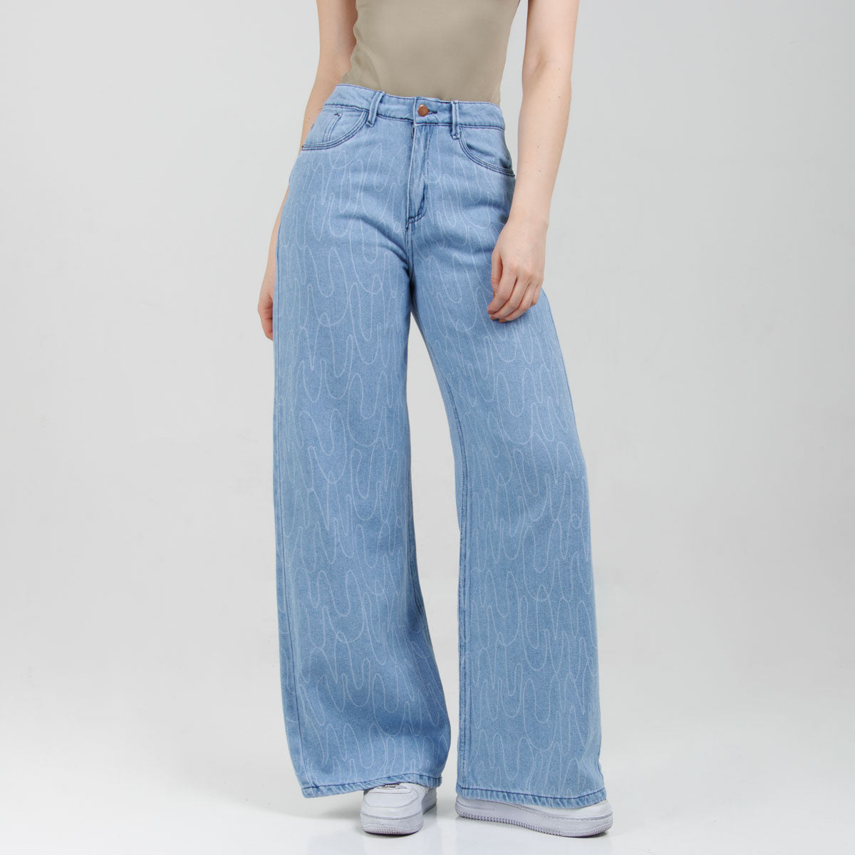 Jean Wide Leg  Ax-3077 Rigido