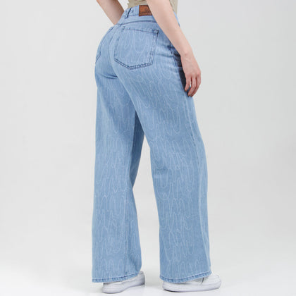 Jean Wide Leg  Ax-3077 Rigido