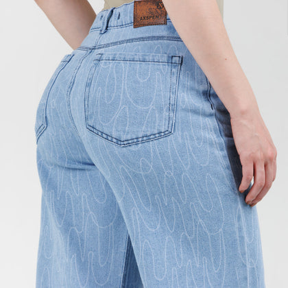 Jean Wide Leg  Ax-3077 Rigido
