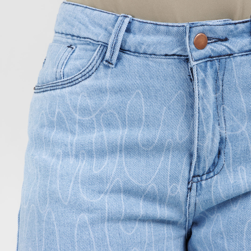 Jean Wide Leg  Ax-3077 Rigido