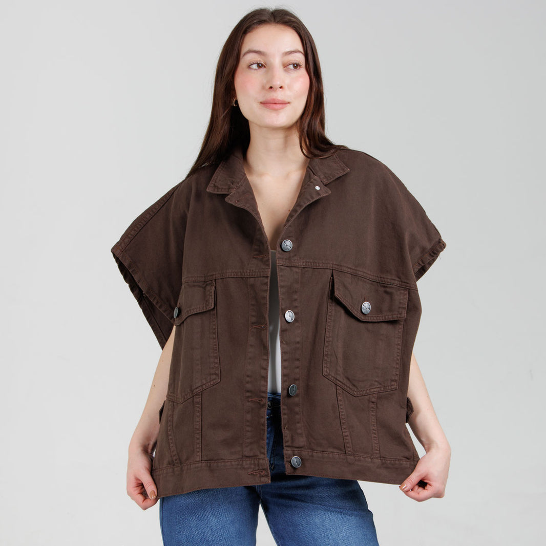 Poncho denim Axspen B1768