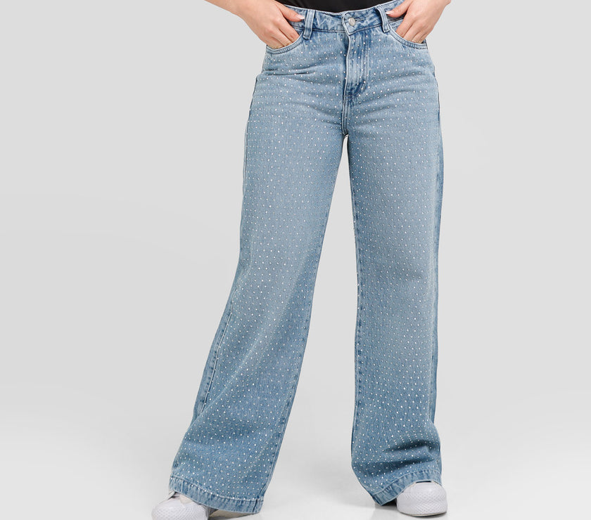 Jean Axspen Wide Leg Brillos AX-2713