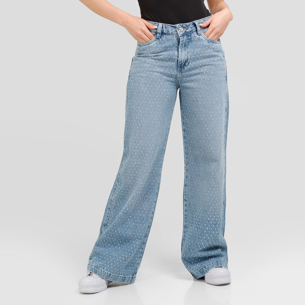 Jean Axspen Wide Leg Brillos AX-2713