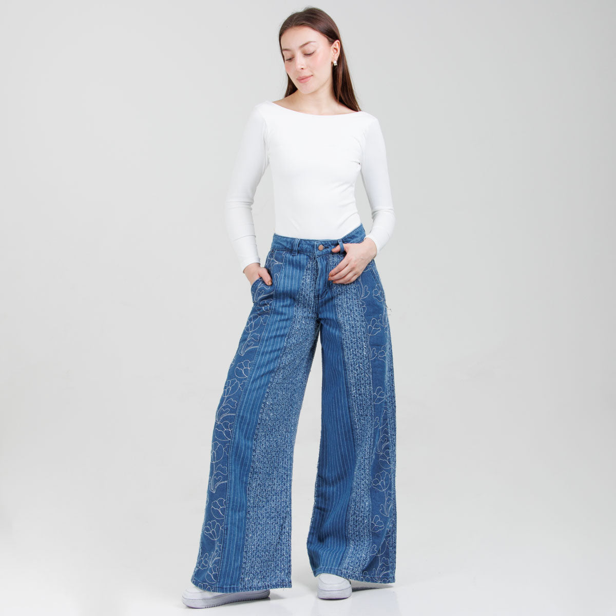 Jean Axspen Wide Leg Ax-3055 Rigido
