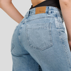 Jean Axspen Wide Leg Brillos AX-2713