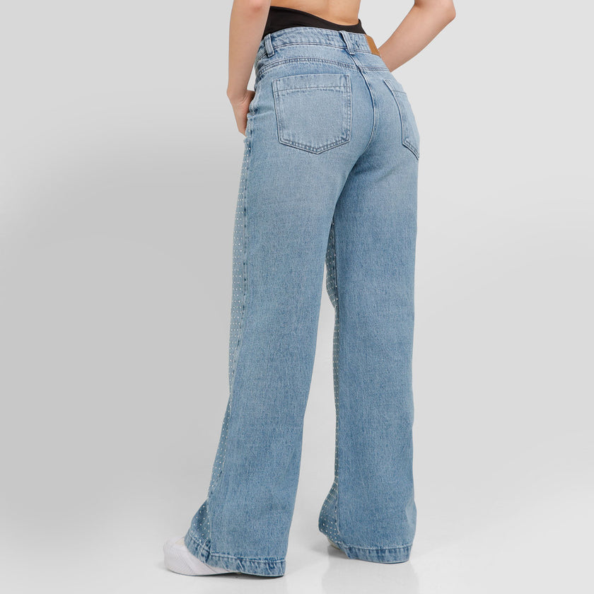 Jean Axspen Wide Leg Brillos AX-2713