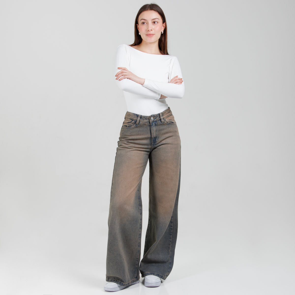 Jean Wide Leg Ax-3058 Rigido