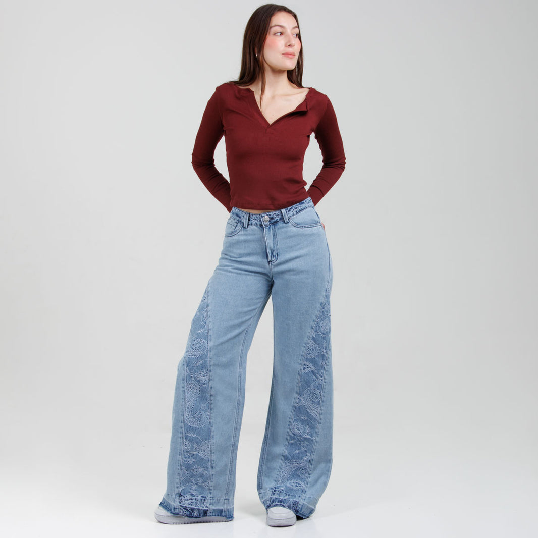 Jean Wide Leg Ax-3069 Rigido