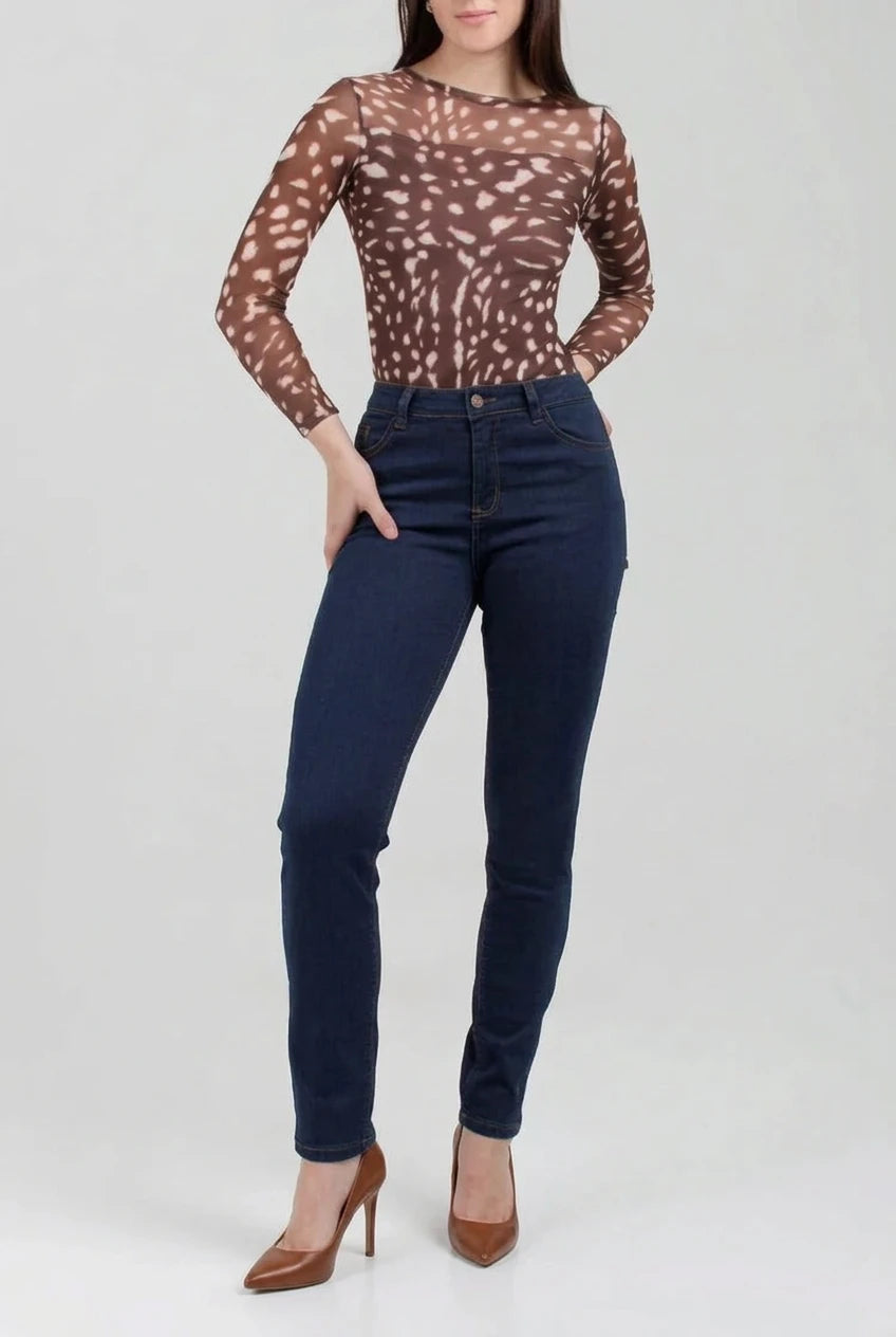 Jean Skinny azul oscuro Ox-3088 licrado