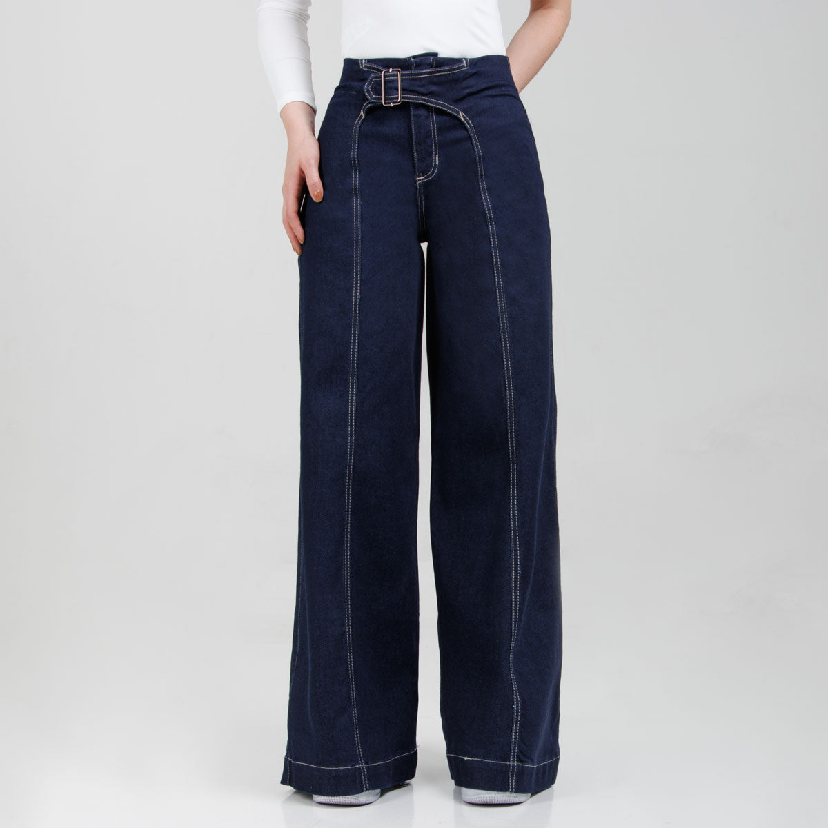 Jean Wide Leg  Ax-3057 Rigido
