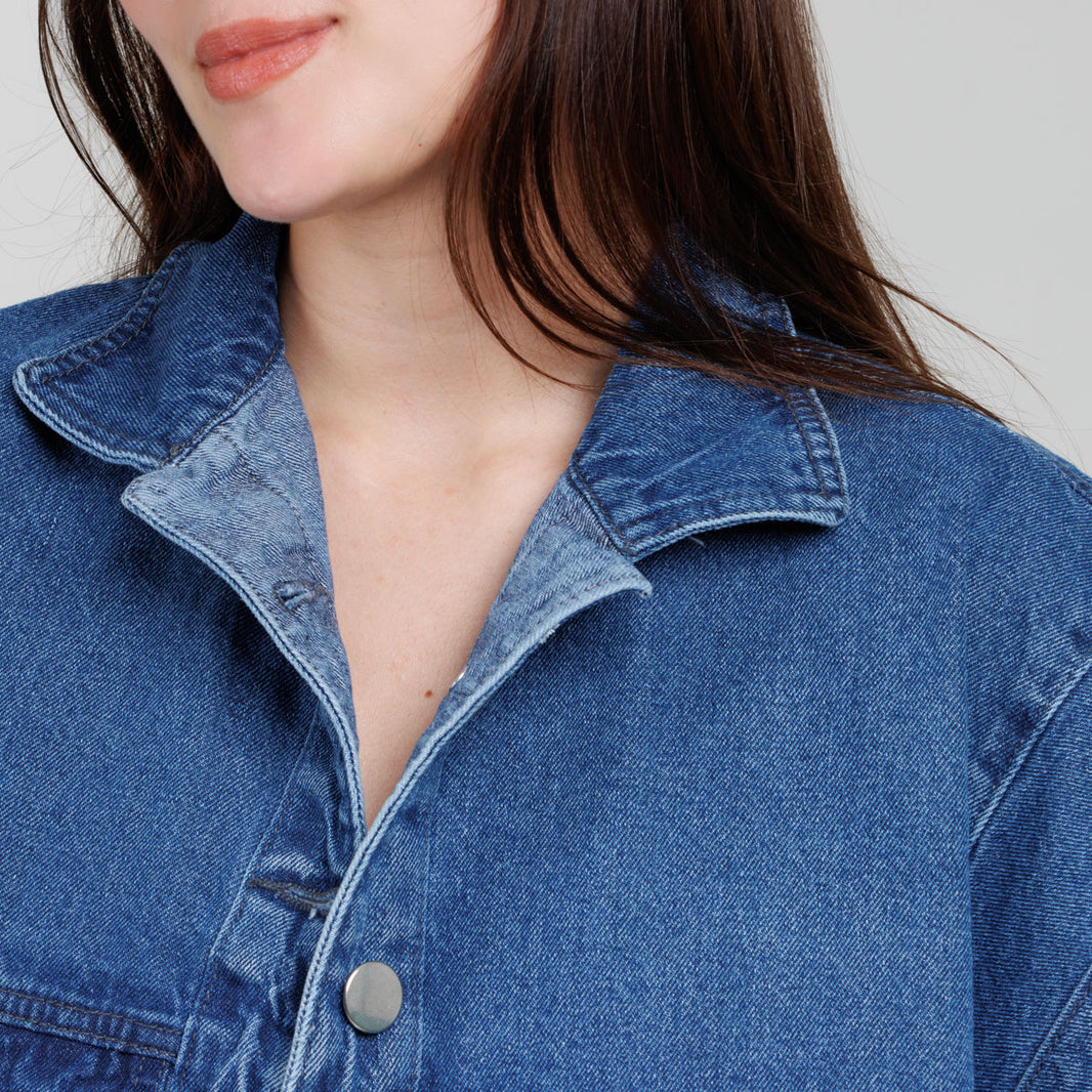 Poncho denim Axspen B1809
