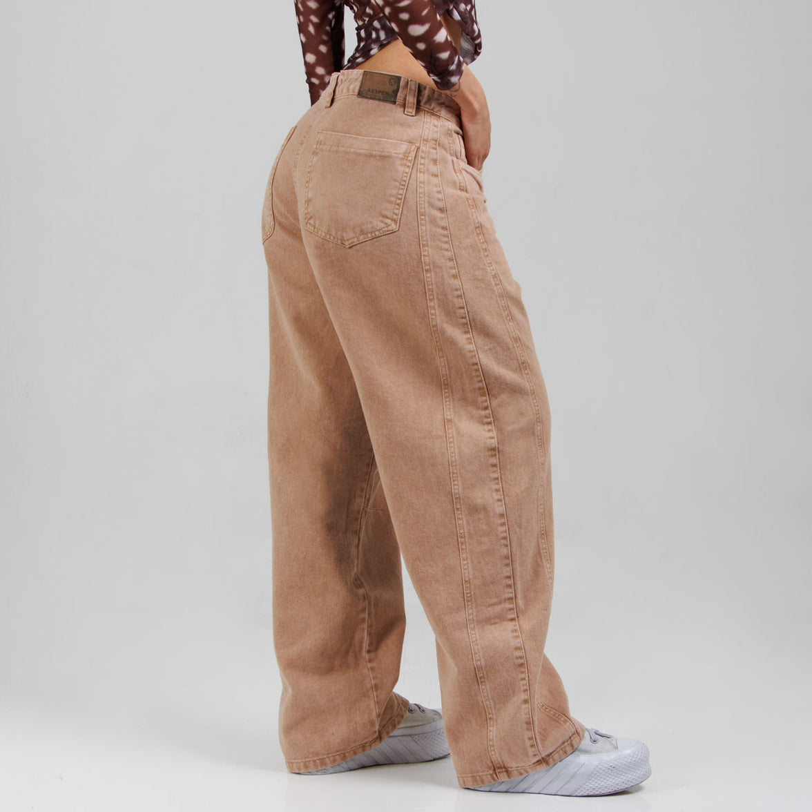 Jean Baggy Camel Ax-2822 Rigido