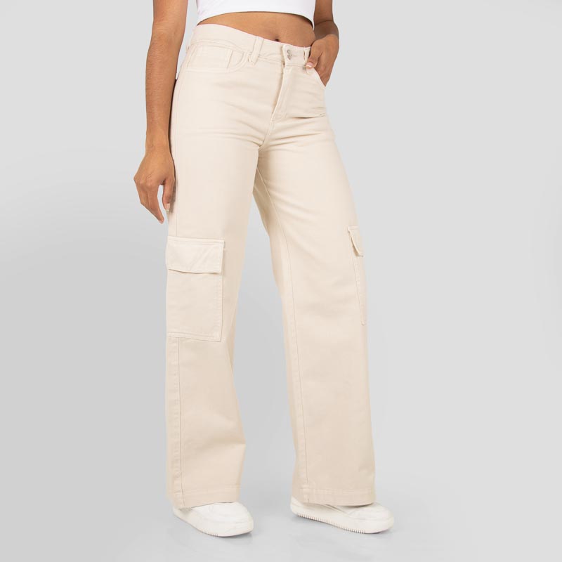 Jean Dama Cargo AX-2504 Beige