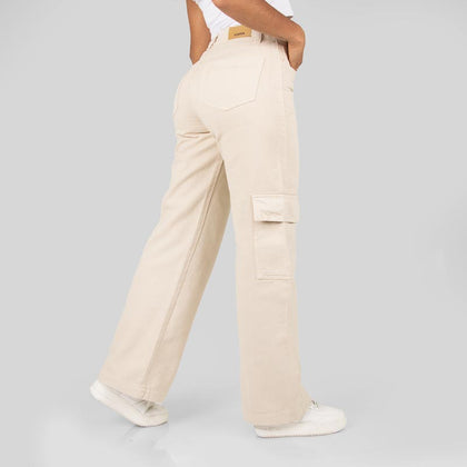 Jean Dama Cargo AX-2504 Beige