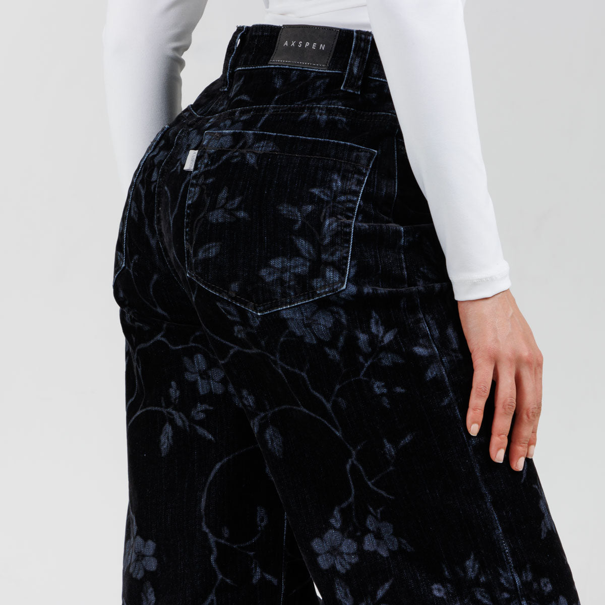 Pantalón Wide Leg Ax-3106 Negro Licrado