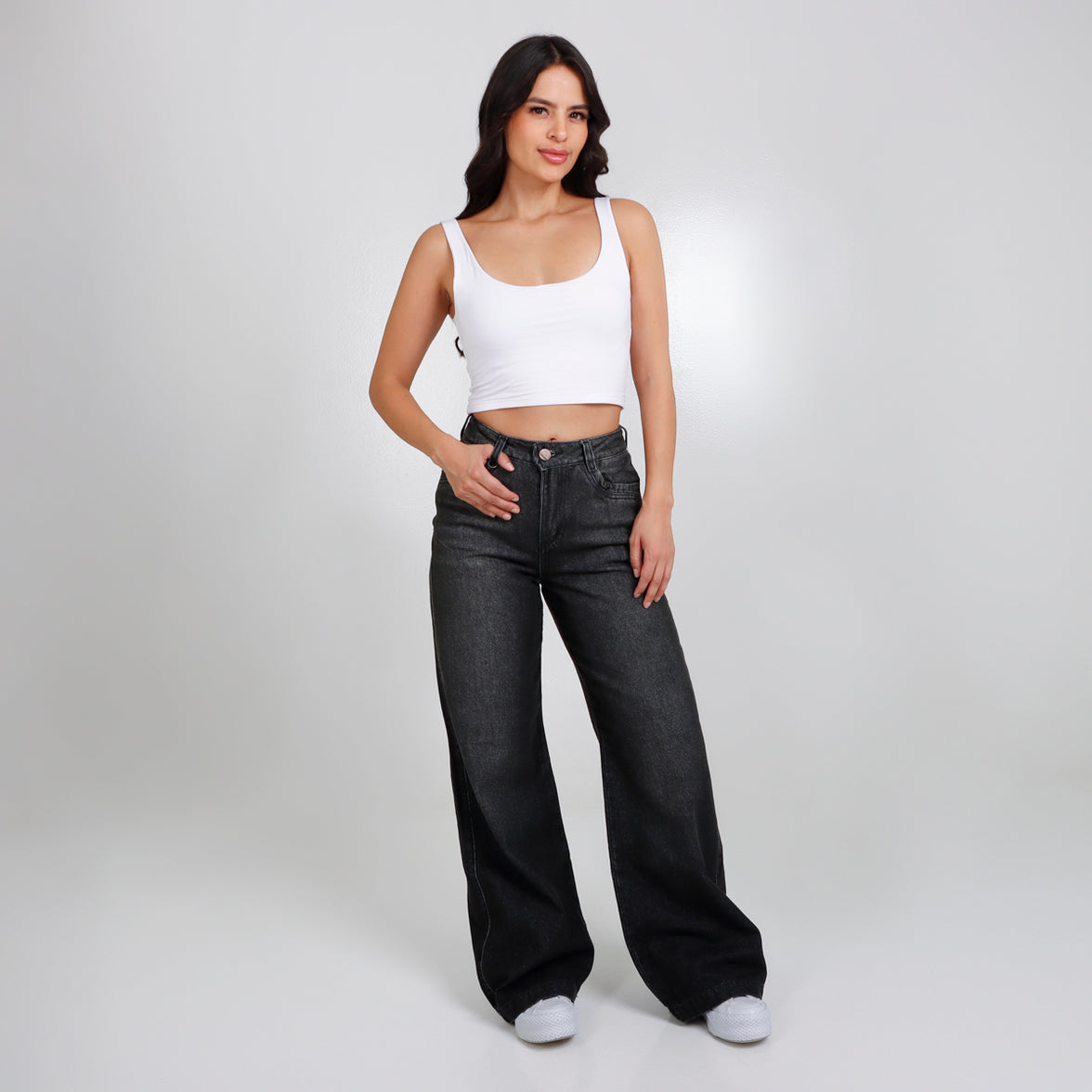 Jean Axspen Wide Leg Ax-2710 Gris