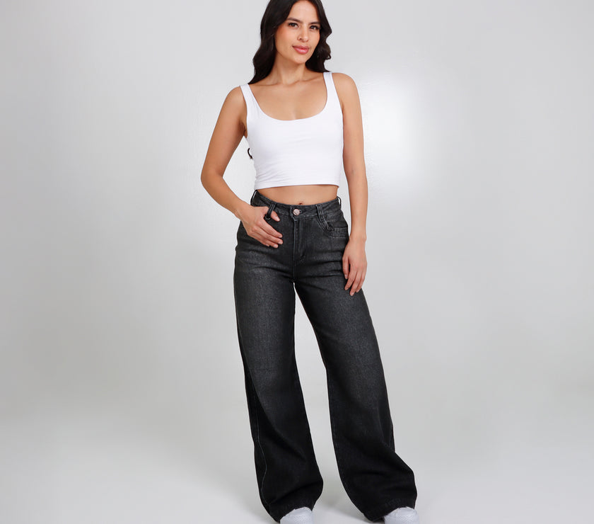 Jean Axspen Wide Leg Ax-2710 Gris
