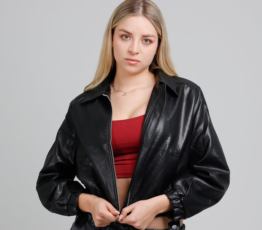 Cazadora Efecto Píel CH208