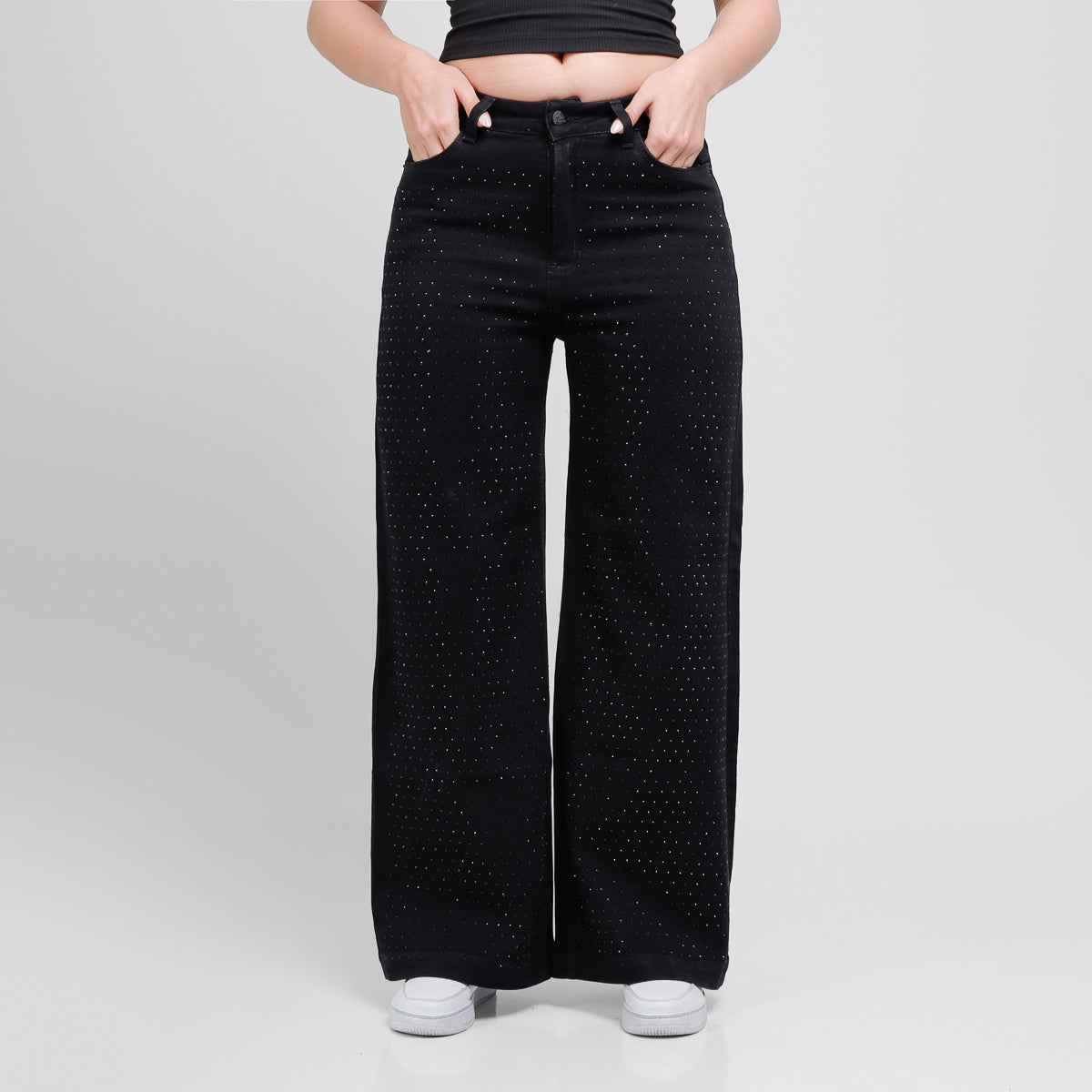 Jean Axspen Wide Leg Ax-2886 Negro