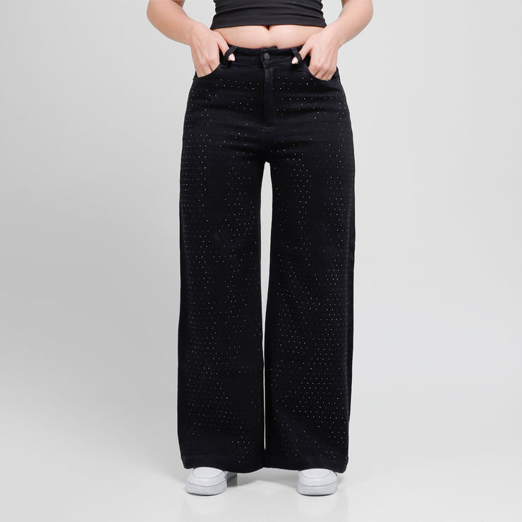 Jean Axspen Wide Leg Ax-2886 Negro