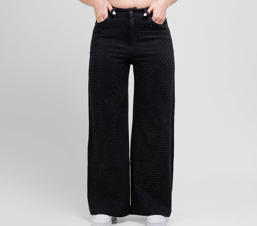 Jean Axspen Wide Leg Ax-2886 Negro