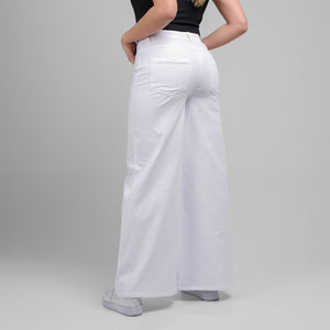 Pantalón Drill Axspen Wide Leg Ax-2857 Blanco