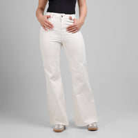 Pantalón Drill Axspen Flare Ax-2856 Marfil