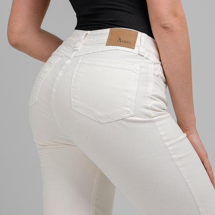 Pantalón Drill Axspen Flare Ax-2856 Marfil