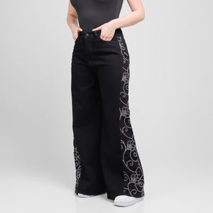 Jean Axspen Wide Leg Ax-2968 Negro