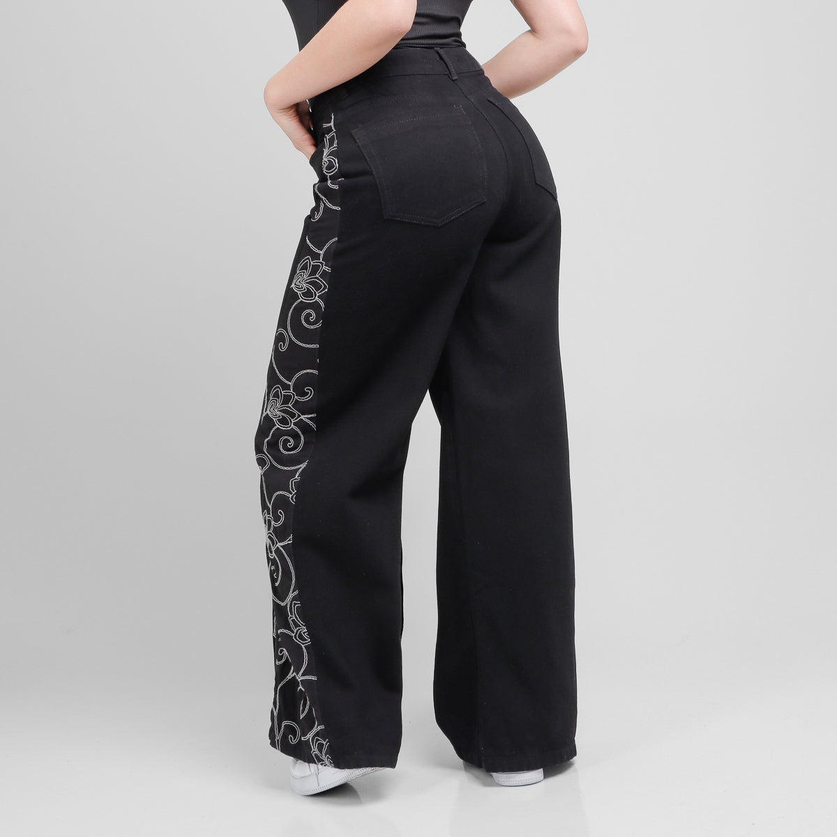 Jean Axspen Wide Leg Ax-2968 Negro