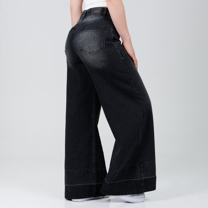 Jean Axspen Super Wide Leg ax-2758 Gris Oscuro