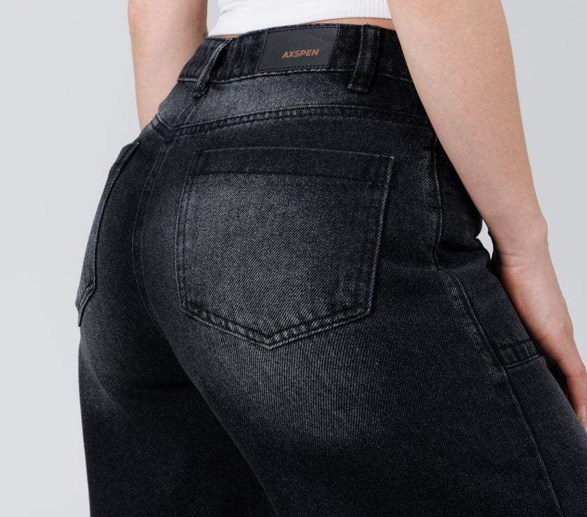 Jean Axspen Super Wide Leg ax-2758 Gris Oscuro