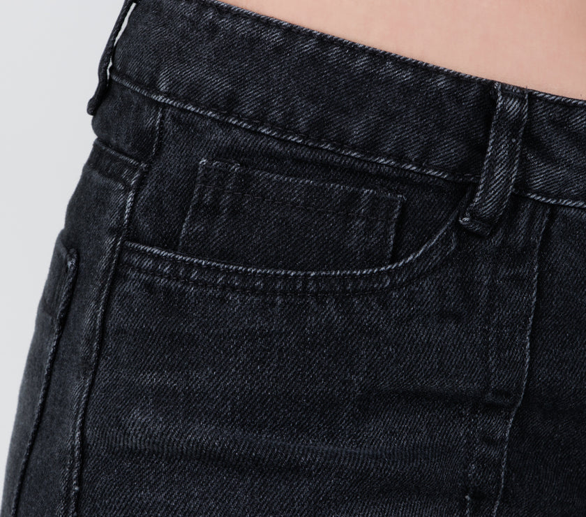 Jean Axspen Super Wide Leg ax-2758 Gris Oscuro