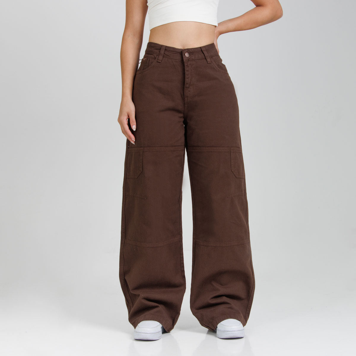 Jean Axspen Wide Leg Ax-2937 Cafe