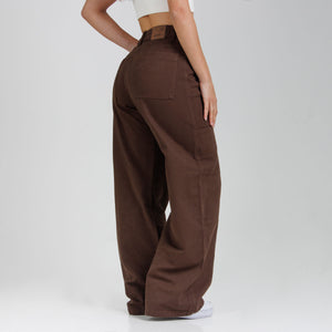 Jean Axspen Wide Leg Ax-2937 Cafe