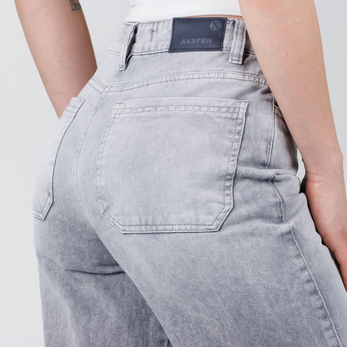Jean Axspen Wide Leg Ax-2771 Gris