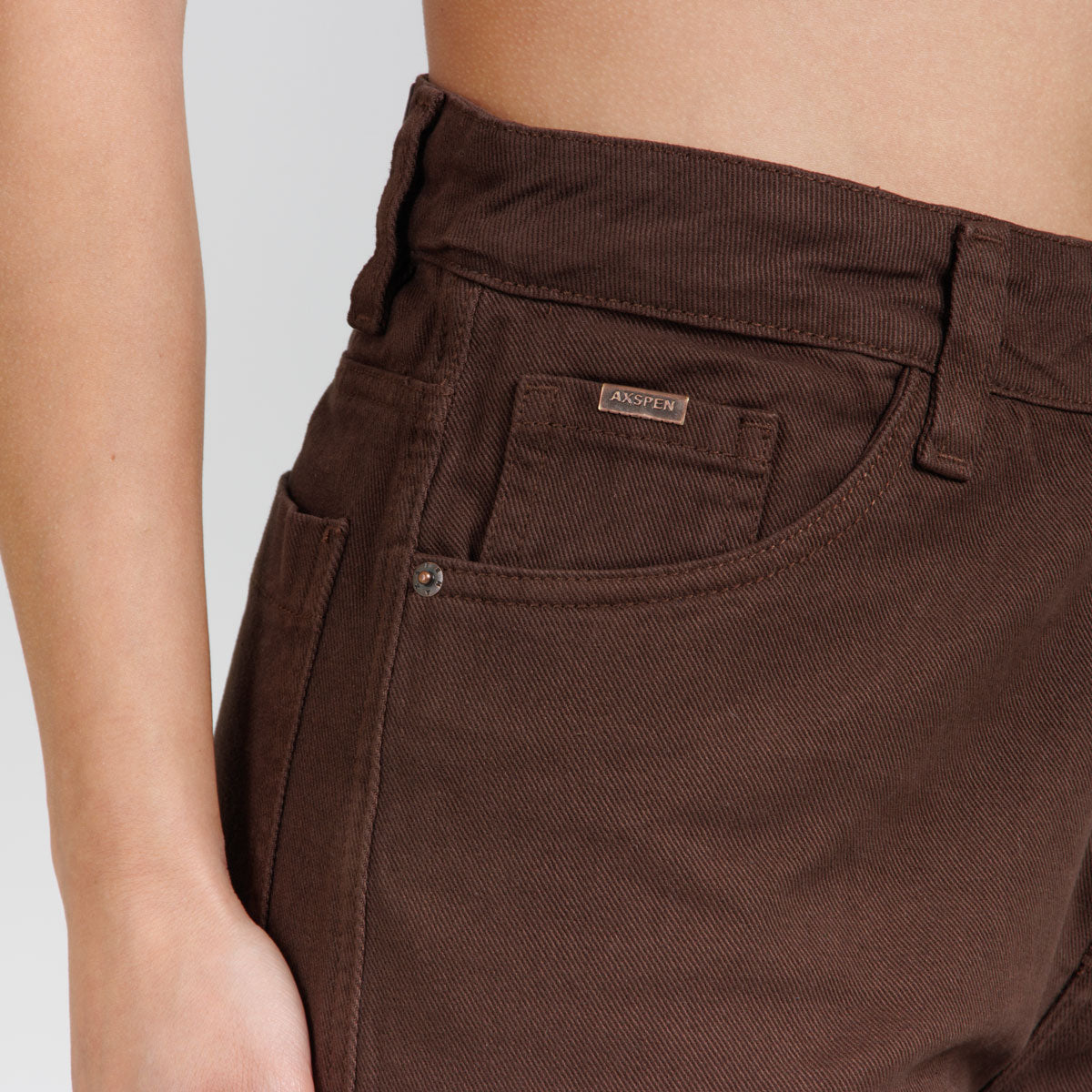 Jean Axspen Wide Leg Ax-2937 Cafe