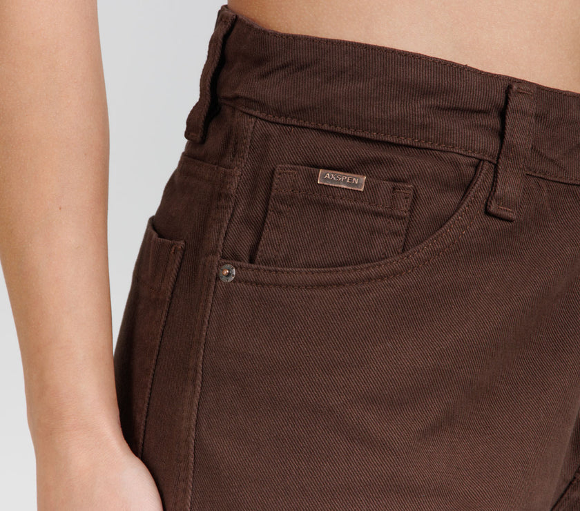 Jean Axspen Wide Leg Ax-2937 Cafe