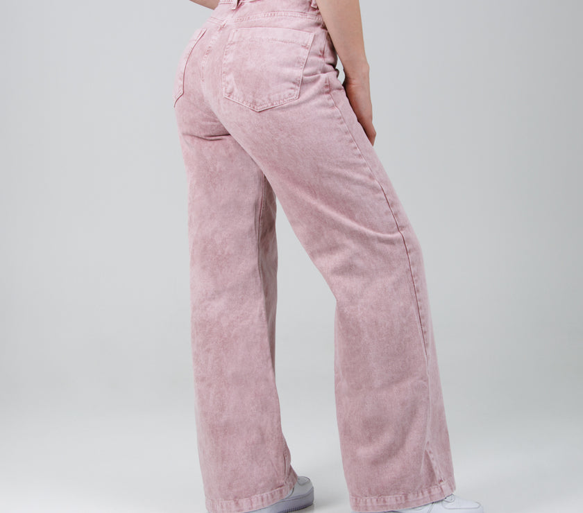 Jean Wide Leg Ax-2814 Rosa