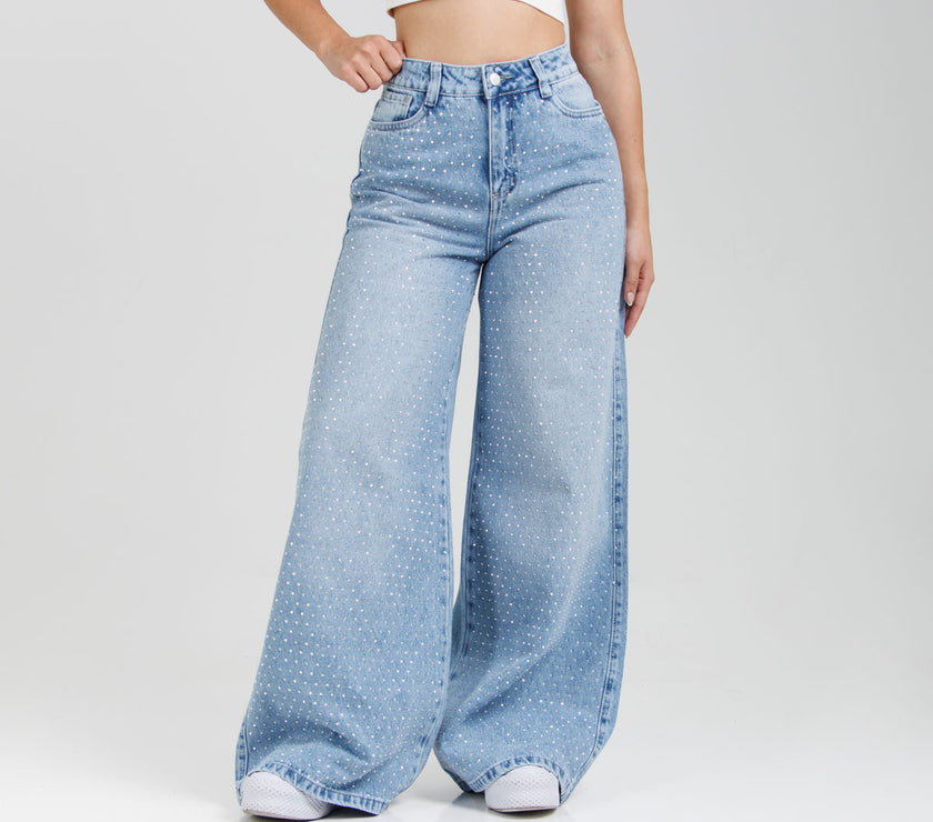 Jean Axspen Wide Leg Brillos Ax-2904