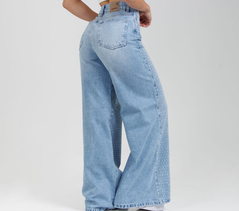 Jean Axspen Wide Leg Brillos Ax-2904