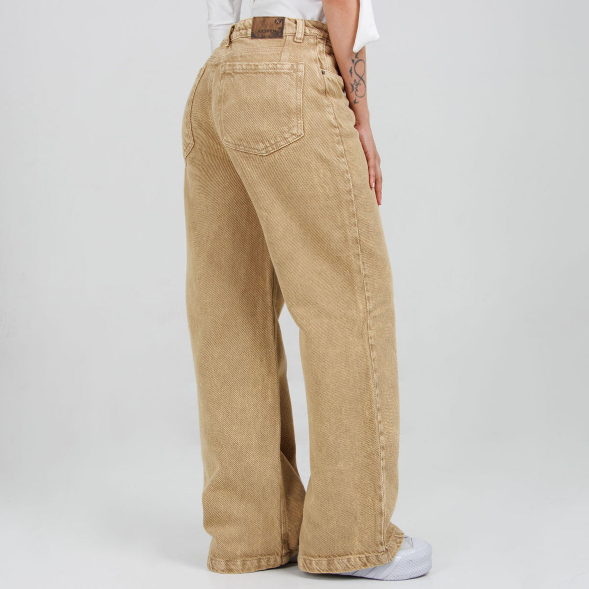 Jean Wide Leg Camel Ax-3096 Rigido