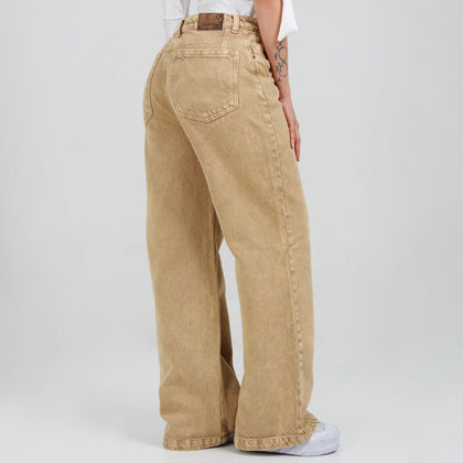 Jean Wide Leg Camel Ax-3096 Rigido