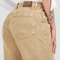 Jean Wide Leg Camel Ax-3096 Rigido