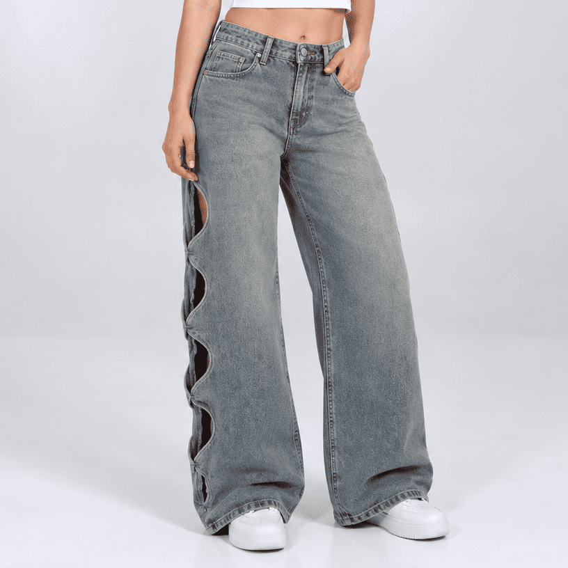 Jean Wide Leg  Ax-2919 Rigido