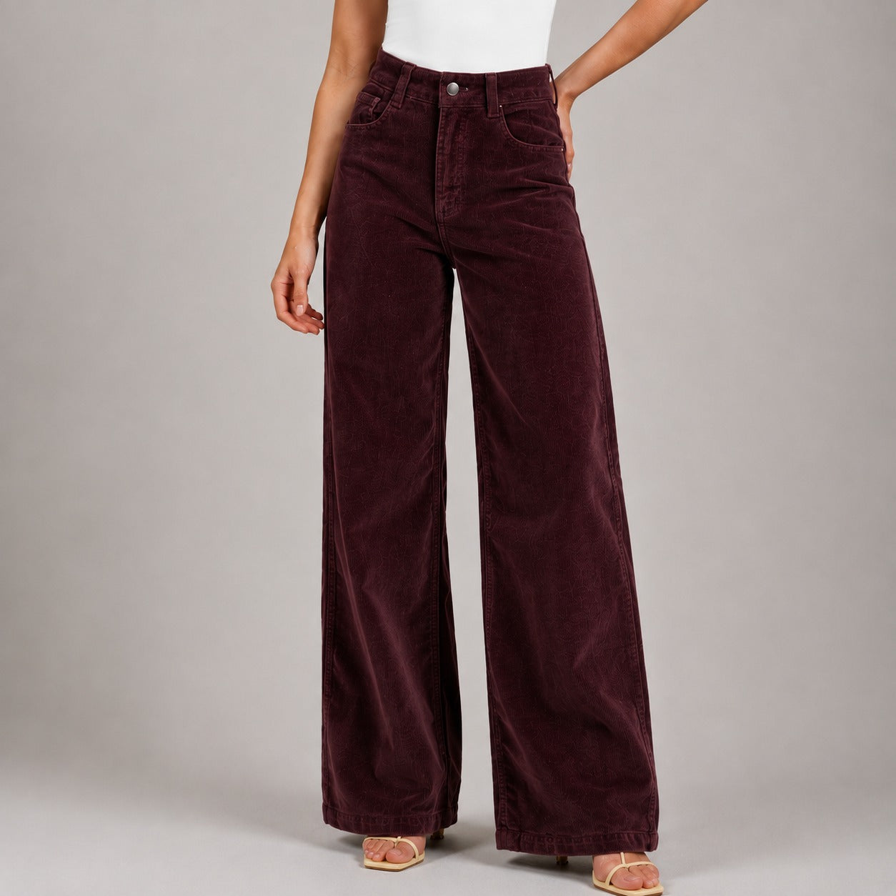 Pantalón Pana wide leg ax-3165