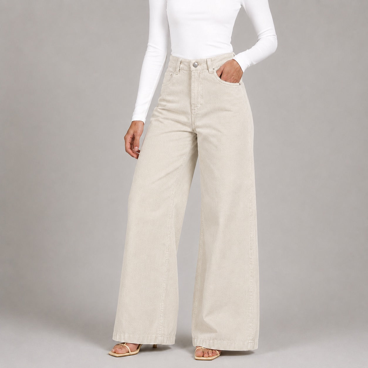 Pantalón Pana wide leg ax-3165