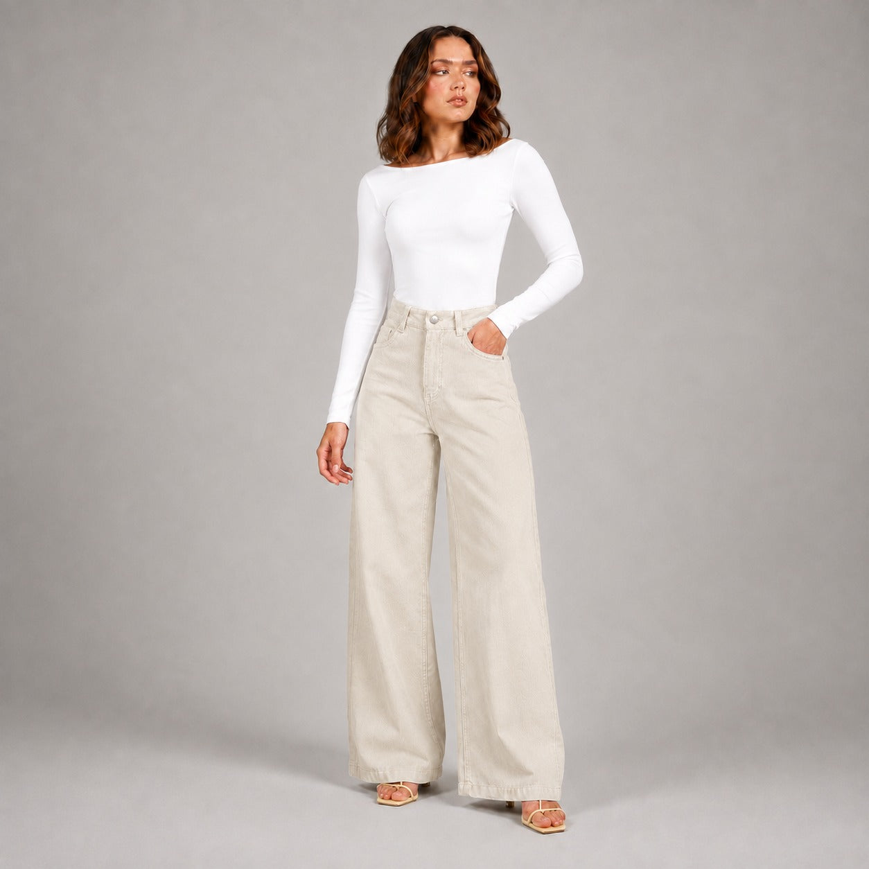 Pantalón Pana wide leg ax-3165